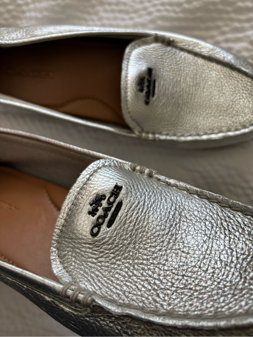Coach Metallic Loafers - Picture 6 of 10